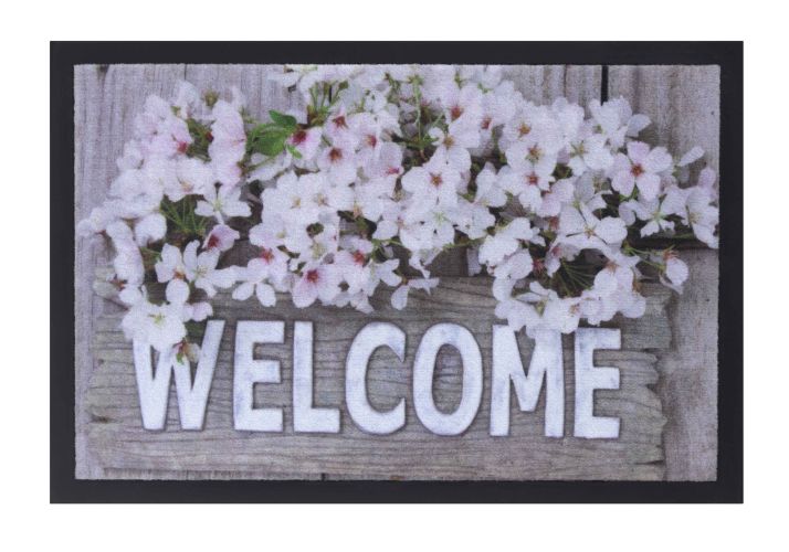 Personnalisierte Fußmatte Blumen